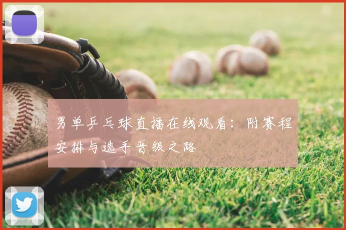 男单乒乓球直播在线观看：附赛程安排与选手晋级之路